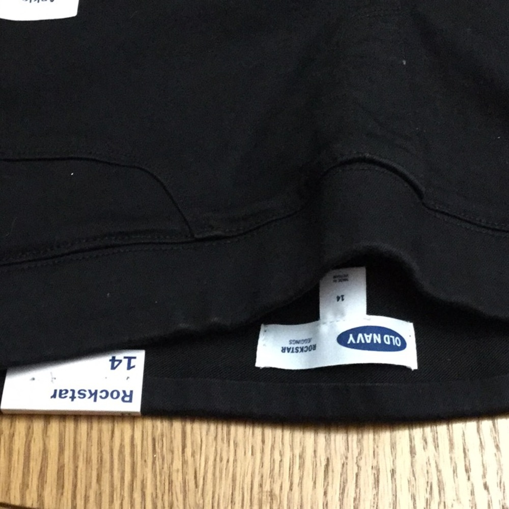 Black jeans OLD NAVY SIZE 14 ROCKSTAR JEANS